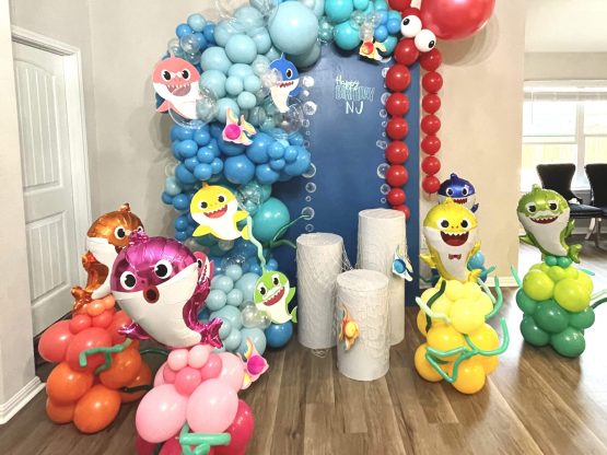 balloon backdrop for kids party austin