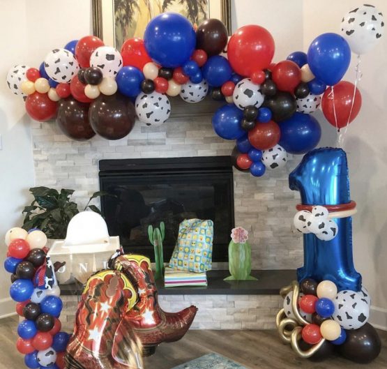 first birthday balloon decorations Austin